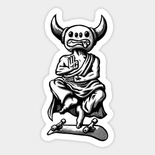 Skate Meditation Sticker